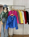 Ruffle Neckline Long Sleeves Tops